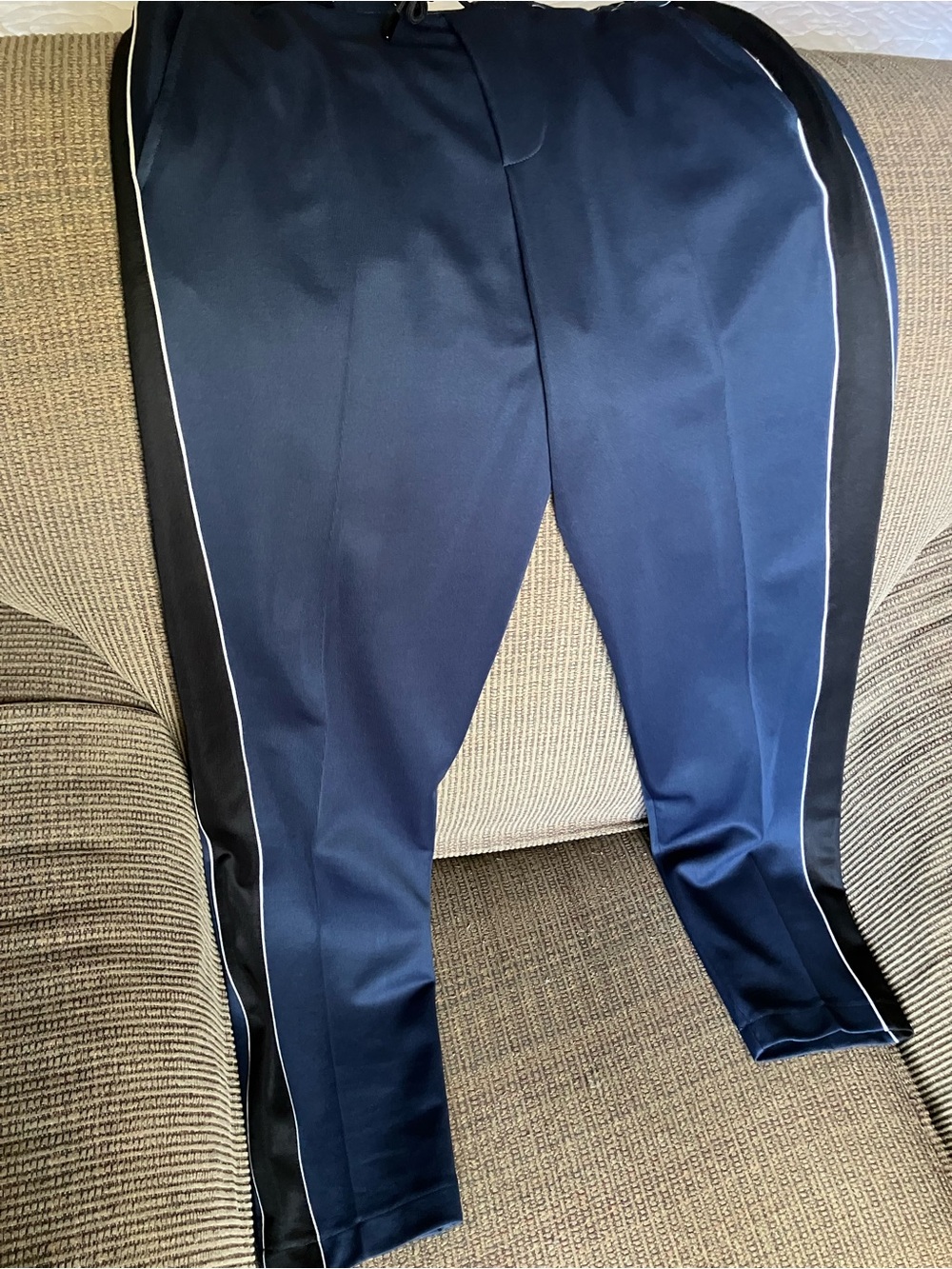 The Kooples Navy Joggers with Black Side Panels